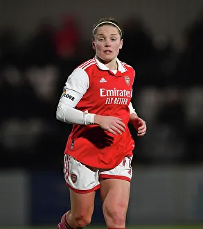 Arsenal Women V Manchester City Women - Conti Cup 2022-23 Prints: Arsenal's Kim Little Goes Head-to-Head with Manchester City in FA WSL Cup Semi-Final