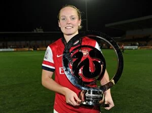 Images Dated 10th October 2012: Arsenal's Kim Little Lifts WSL Continental Cup