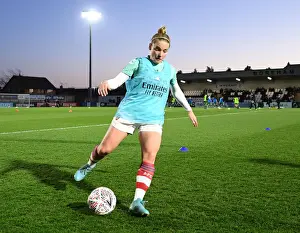 Arsenal Women V Coventry United Women 2021-22 Prints: Arsenal's Kim Little Prepares for FA Cup Quarterfinal Battle Against Coventry United
