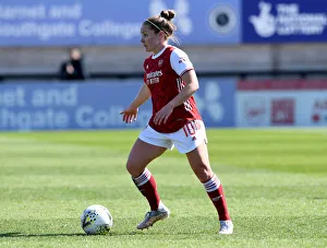 Arsenal Women V Brighton And Hove Albion 2020-21 Prints: Arsenal's Kim Little Scores in Empty Meadow Park