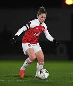 Arsenal Women V Birmingham City Women - WSL Continental Cup 2018-19 Prints: Arsenal's Kim Little Shines in FA WSL Continental Tyres Cup Match against Birmingham City Women