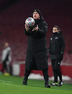 Arsenal Women V Olympique Lyonnais 2022-23 Prints: Arsenal's Kim Little: Unwavering Focus Amidst Champions League Showdown against Olympique Lyonnais