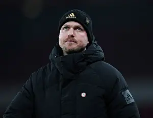 Arsenal Women V Olympique Lyonnais 2022-23 Prints: Arsenal's Kim Little: Unwavering Focus Amidst Champions League Showdown against Olympique Lyonnais