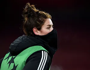 Arsenal Women V Olympique Lyonnais 2022-23 Prints: Arsenal's Kim Little: Unwavering Focus Before Arsenal vs