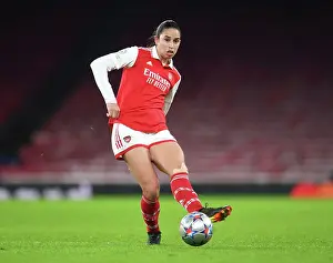 Arsenal Women V Olympique Lyonnais 2022-23 Prints: Arsenal's Kim Little: Unwavering Focus and Determination Before Arsenal Women vs