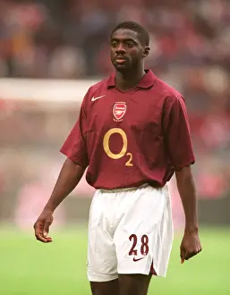 Arsenal's Kolo Toure Celebrates after Winning the Amsterdam Tournament: Arsenal 2 - 1 Porto