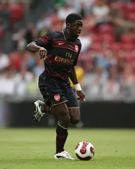 Arsenal V Lazio 2007-8 Prints: Arsenal's Kolo Toure Scores the Winning Goal Against Lazio at Amsterdam Tournament