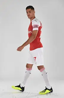 Arsenal's Konstantinos Mavropanos at 2018/19 First Team Photo Call