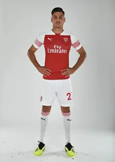 1st Team Photo-call 2018/19 Prints: Arsenal's Konstantinos Mavropanos at 2018/19 First Team Photo Call
