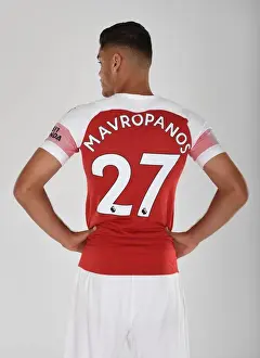 1st Team Photo-call 2018/19 Prints: Arsenal's Konstantinos Mavropanos at 2018/19 First Team Photo Call