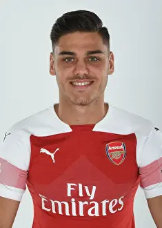 1st Team Photo-call 2018/19 Prints: Arsenal's Konstantinos Mavropanos at 2018/19 First Team Photo Call