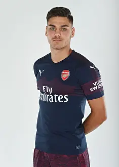 1st Team Photo-call 2018/19 Prints: Arsenal's Konstantinos Mavropanos at 2018/19 First Team Photo Call