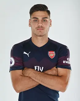1st Team Photo-call 2018/19 Prints: Arsenal's Konstantinos Mavropanos at 2018/19 First Team Photo Call