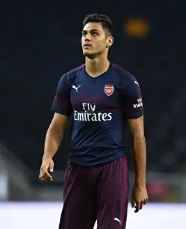 Arsenal V SS Lazio 2018-19 Prints: Arsenal's Konstantinos Mavropanos in Action Against SS Lazio (2018, Stockholm)