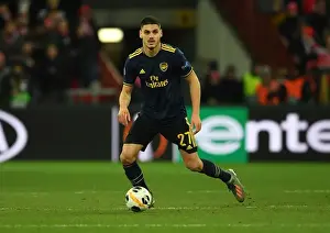 Arsenal's Konstantinos Mavropanos in Action against Standard Liege in UEFA Europa League Group Stage (December 2019)
