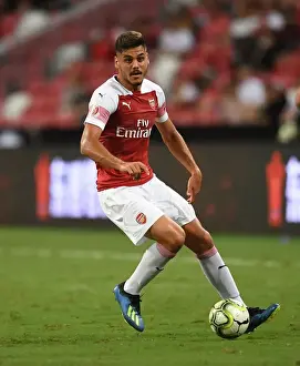 Arsenal V Atletico Madrid 2018-19 Prints: Arsenal's Konstantinos Mavropanos Faces Off Against Atletico Madrid in 2018 International Champions Cup