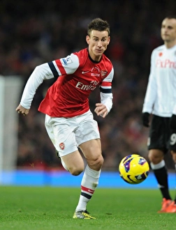 Arsenal V Fulham 2012-13 Prints: Arsenal's Koscielny in Action: Arsenal vs Fulham, Premier League 2012-13