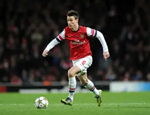 Arsenal's Koscielny in Action against Montpellier (UEFA Champions League 2012-13)