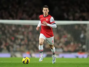 Arsenal V Newcastle United 2012-13 Prints: Arsenal's Koscielny in Action against Newcastle United (2012-13)