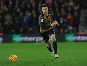 Images Dated 26th December 2015: Arsenal's Koscielny in Action: Southampton vs Arsenal, Premier League 2015-16