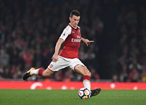 Arsenal V West Bromwich Albion 2017-18 Prints: Arsenal's Koscielny in Action Against West Bromwich Albion, Premier League 2017-18