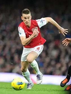 Arsenal V Wolverhampton Wanderers 2011-2012 Prints: Arsenal's Koscielny in Action against Wolverhampton Wanderers (2011-2012)