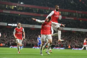 Arsenal V Ipswich Town Carling Cup 2010-11 Prints: Arsenal's Koscielny, Djourou