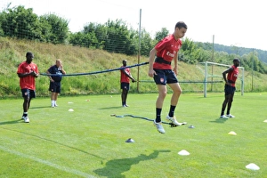 Koscielny Laurent Prints: Arsenal's Koscielny in Focus at 2010 Training Camp, Austria