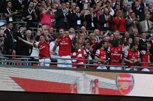 Arsenal's Koscielny and Mertesacker Celebrate FA Cup Victory