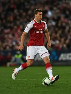 Arsenal's Kostas Bielik in Action against Western Sydney Wanderers (2017-18)