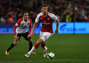 Arsenal's Krystain Bielik in Action against Sydney Western Wanderers (2017-18)