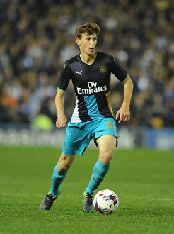 Sheffield Wednesday V Arsenal - Capital One Cup 2015-16 Prints: Arsenal's Krystian Bielik in Action against Sheffield Wednesday in Capital One Cup