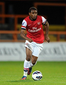 Arsenal U19 V Olympique De Marseille - NextGen 2012-13 Prints: Arsenal's Kyle Ebecilio Faces Marseille in NextGen Series Clash
