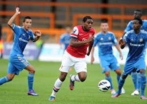Arsenal U19 V Olympique De Marseille - NextGen 2012-13 Prints: Arsenal's Kyle Ebecilio Faces Off Against Marseille in NextGen Series Clash