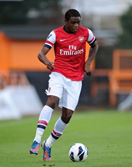Arsenal U19 V Olympique De Marseille - NextGen 2012-13 Prints: Arsenal's Kyle Ebecilio Faces Off Against Marseille in NextGen Series Clash