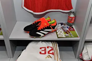 Arsenal Women V Everton Women 2023-24 Prints: Arsenal's Kyra Cooney-Cross Gears Up for Barclays Super League Match in New Adidas Boots