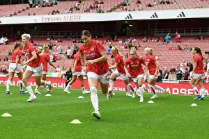 Arsenal Women V Liverpool Women 2023-24 Prints: Arsenal's Kyra Cooney-Cross Prepares for Barclays Super League Showdown against Liverpool Women at Emirates Stadium