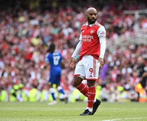 Arsenal's Lacazette in Action: Arsenal vs. Everton, Premier League 2021-22