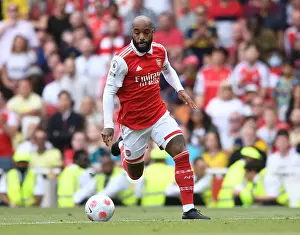 Arsenal's Lacazette in Action: Premier League 2021-22 - Arsenal vs Everton