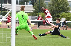 Arsenal V Millwall 2021-22 Prints: Arsenal's Lacazette Denied by Millwall Goalkeeper in Pre-Season Friendly