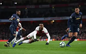 Arsenal's Lacazette Fouled by Fred in Intense Arsenal v Manchester United Clash (2018-19)