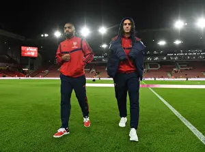 Arsenal's Lacazette and Guendouzi in Pre-Match Huddle: United Against Sheffield United (2019-20)