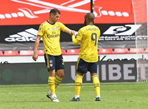 Arsenal's Lacazette Hands Captains Armband to Xhaka in FA Cup Quarterfinal vs Sheffield United