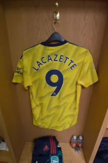 Arsenal's Lacazette Jersey in Sheffield United's Changing Room (2019-20)