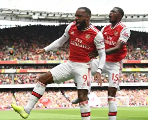 Arsenal's Lacazette and Maitland-Niles Celebrate First Goal vs Burnley (2019-20)