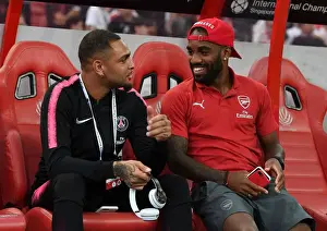 Arsenal V PSG Pre Season Friendly 2018-19 Prints: Arsenal's Lacazette