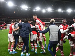 Arsenal's Lacazette Scores and Celebrates: Arsenal 2-Wolverhampton Wanderers, Premier League 2021-22
