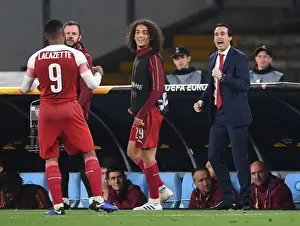 Napoli V Arsenal 2018-19 Prints: Arsenal's Lacazette Scores in Europa League Quarterfinal against Napoli
