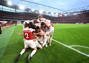 Images Dated 2nd December 2018: Arsenal's Lacazette Scores Third Goal in Derby Win over Tottenham