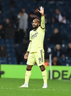 West Bromwich Albion v Arsenal - Carabao Cup 2021-22 Collection: Arsenal's Lacazette Scores Sixth Goal in Carabao Cup Victory over West Bromwich Albion